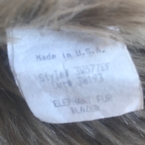 True Grit, Small, Elephant Fur Blazer - Picture 6 of 11